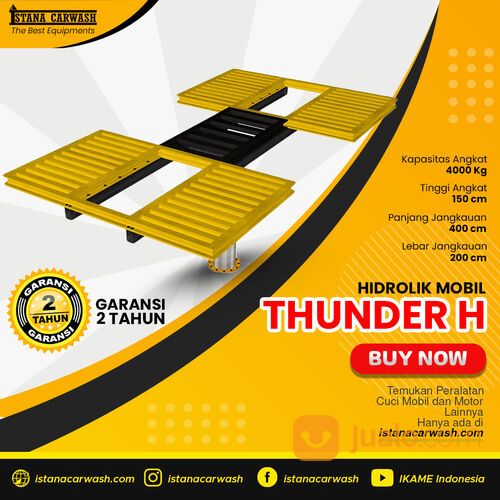 HIDROLIK CUCI MOBIL MODEL THUNDER-H PRODUK DARI IKAME ASLI TERJAMIN KUALITASNYA