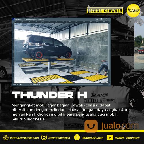 HIDROLIK CUCI MOBIL MODEL THUNDER-H PRODUK DARI IKAME ASLI TERJAMIN KUALITASNYA