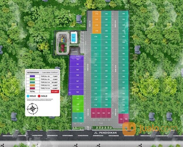 CEMARA PARK PALACE (Jalan Pendidikan - Metal Raya, Cemara) Medan