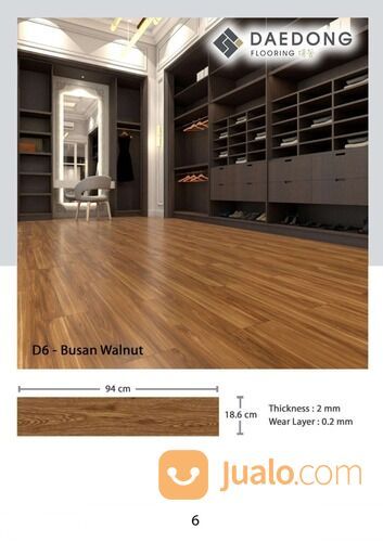 Lantai Vinyl Daedong tebal 2mm (1 box isi 3,32m2)