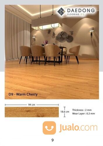 Lantai Vinyl Daedong tebal 2mm (1 box isi 3,32m2)