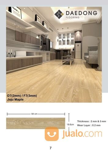 Vinyl Daedong tebal 3mm - Vinyl lantai Daedong