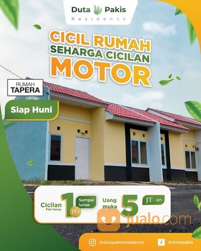 Rumah KPR Subsidi Baru DP 5 jutaan Cicilan 1 juta