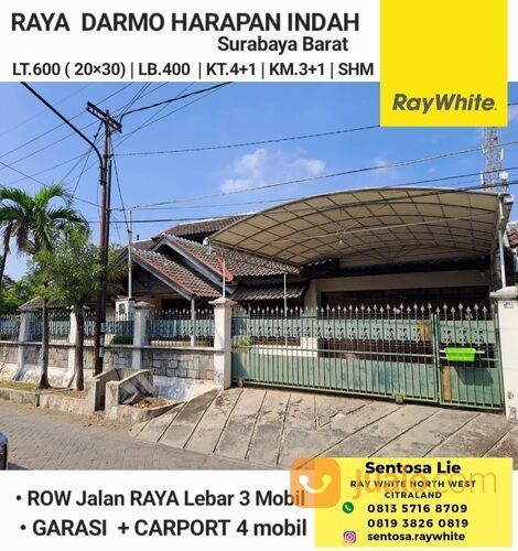 Murah Luas Rumah Raya Darmo Harapan Indah - Darmo Permai area