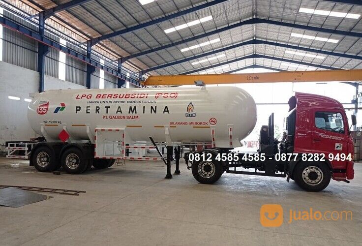 Truk Tangki LPG Elpiji Bersubsidi PSO 15.000 Kg 15 KL Tangki Pertamina Patra Niaga
