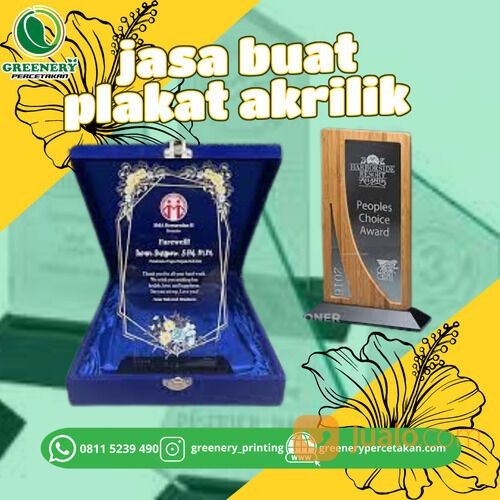 Jasa Pembutan Plakat Akrilik di Palangka Raya WA 0811 5239 490