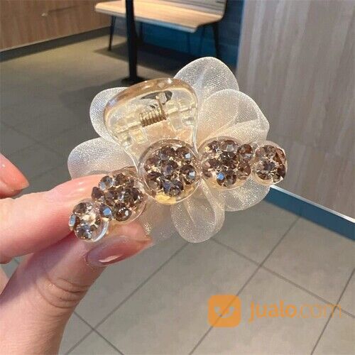 Jepit Rambut Wanita Permata Pita Gaya Korea Jepitan Mini Permata Pita