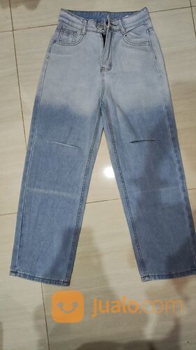 CELANA JEANS HW KULOT WANITA GRADASI