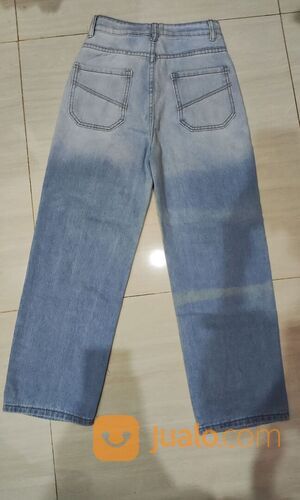 CELANA JEANS HW KULOT WANITA GRADASI