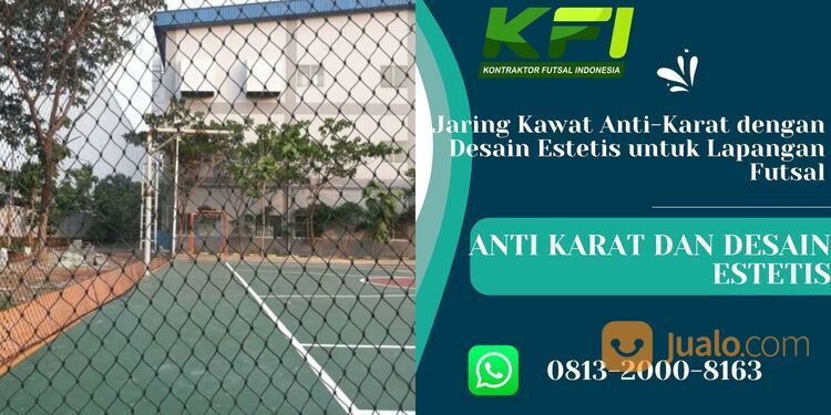 Jaring Kawat Anti-Karat dengan Desain Estetis untuk Lapangan Futsal