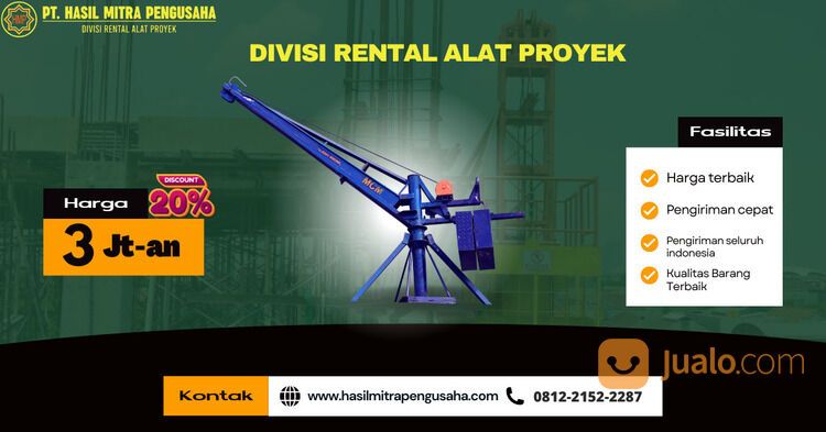 SEWA ALAT MINI CRANE TERMURAH PONTIANAK | 081221522287