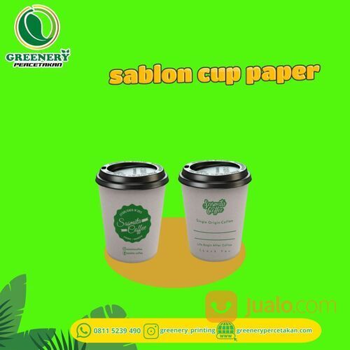 Jasa Sablon Cup Paper di palangka Raya WA:0811-5239-490