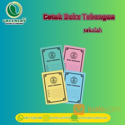 Jasa Cetak Buku tabungan Sekolah di Palangka Raya WA:0811-5239-490
