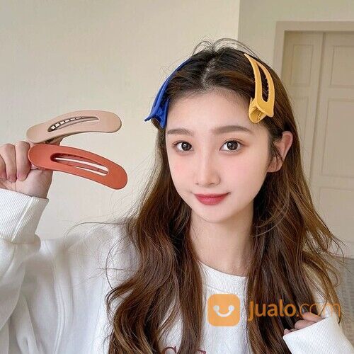 Jedai Bebek Doff Jepitan Pipih Bolong 11 Cm Jepit Rambut Besar Matte