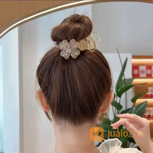 Jepit Rambut Capit Bunga Berlian Gaya Korea Aksesoris Jepitan Jedai