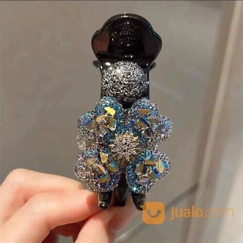 Jepit Rambut Capit Bunga Berlian Gaya Korea Aksesoris Jepitan Jedai