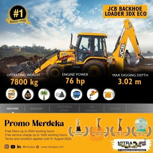 PROMO MERDEKA ALAT BERAT JCB ASAL INGGRIS