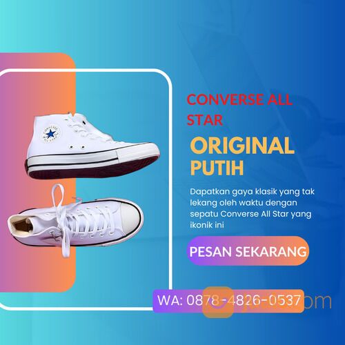 sepatu Converse All Star putih Solo
