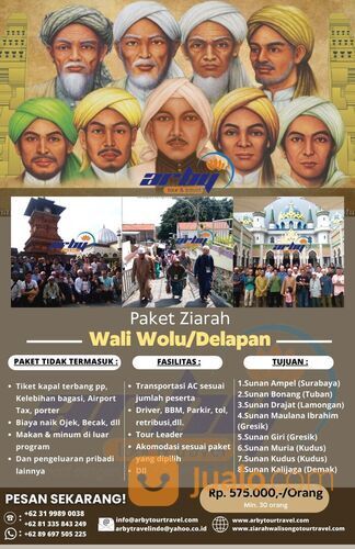 Paket Ziarah Wali Wolu/Delapan 2 Hari 1 Malam