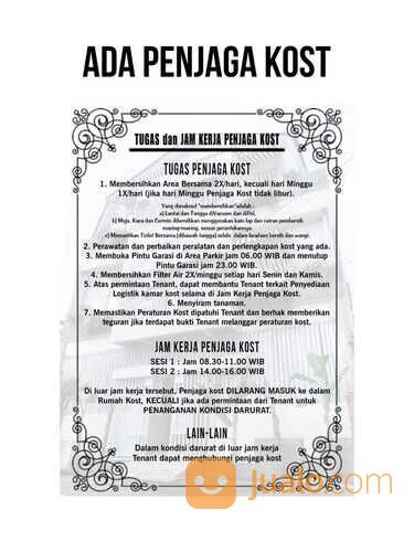 Kost Putri Murah Nyaman Full Furnished Daerah Bekasi di Sekitaran Summarecon Mall Binus Stasiun KA