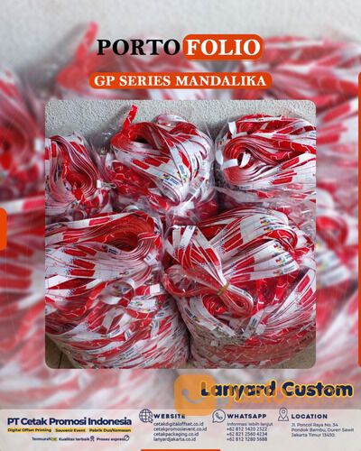 Cetak Lanyard ID Card Custom Gantungan Kalung Tali ID Card Name Tag Kualitas Premium