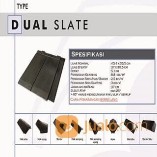 ATAP GENTENG BETON CISANGKAN DUAL SLATE