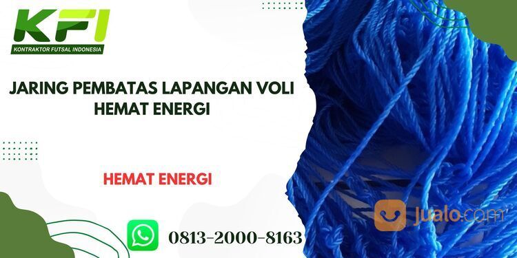 Jaring Pembatas Lapangan Voli Hemat Energi