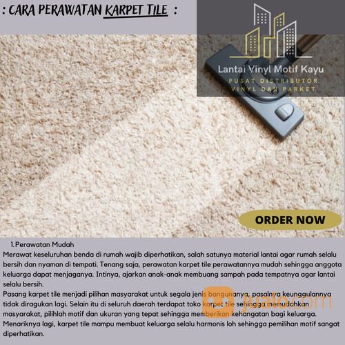 Karpet Lantai Tile COLORADO | Bahan Nylon 50cm x 50cm