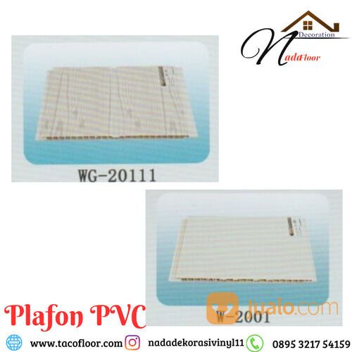 Plafon/Plafond PVC Motif Kayu Anti Rayap Panjang Cusstom