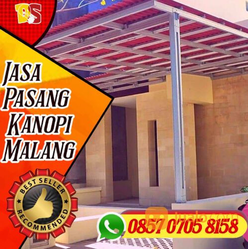 WA0857-0705-8158, jasa pemasangan kanopi baja ringan malang