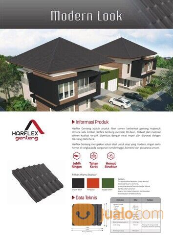 Atap Fibercement Harflex Genteng