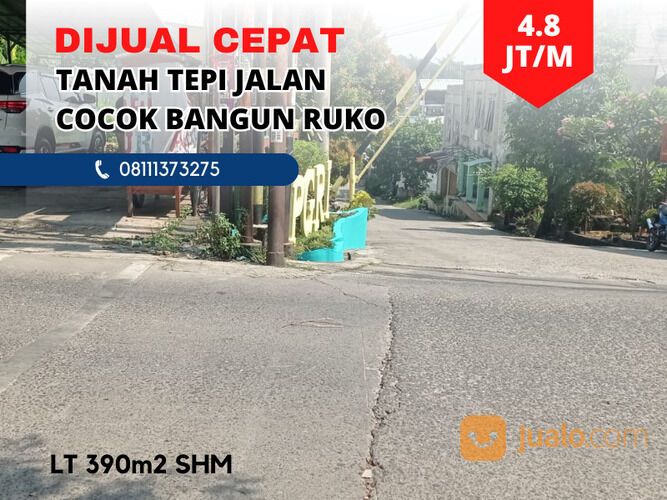 Tanah Tepi Jalan Raya di Jalan Kemang Raya Cocok Bangun Ruko