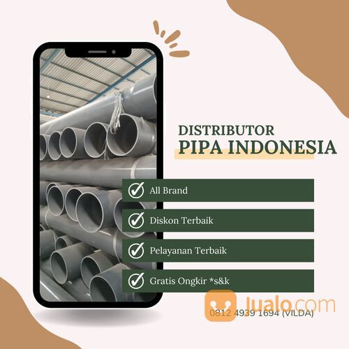 PIPA PVC RUCIKA STANDARD SEMUA UKURAN AW/D (PIPA PVC PUTIH)