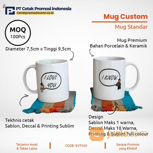 Cetak Mug Gelas Cangkir Kopi Aesthetic Lucu Custom Keramik Kualitas Premium