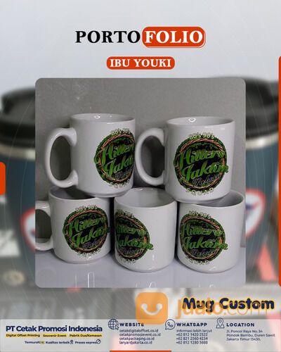 Cetak Mug Gelas Cangkir Kopi Aesthetic Lucu Custom Keramik Kualitas Premium