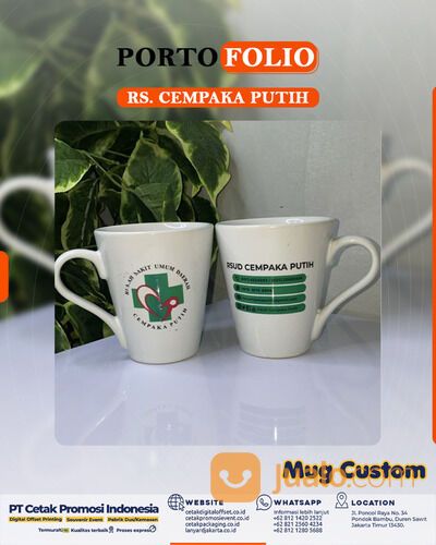 Cetak Mug Gelas Cangkir Kopi Aesthetic Lucu Custom Keramik Kualitas Premium