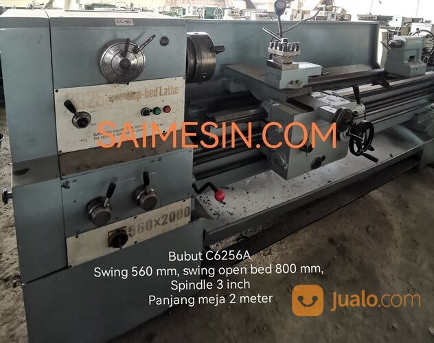 MESIN BUBUT C6256A PANJANG 2 METER