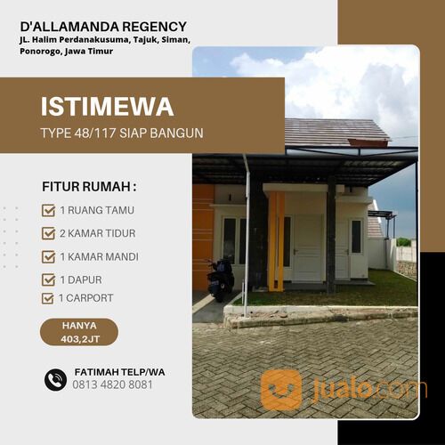 VIRAL PERUMAHAN SYARIAH PONOROGO D'ALLAMANDA REGENCY