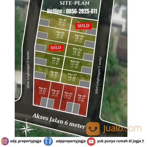 RUMAH 1 LANTAI SIAP BANGUN DI JL WATES KM 9 GAMPING SLEMAN DEKAT RS MITRA SEHAT JOGJA