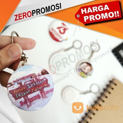 Gantungan Kunci Pin 1 Sisi Custom Logo