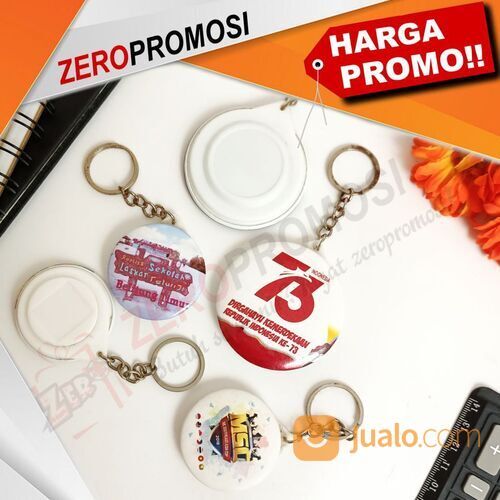 Gantungan Kunci Pin 1 Sisi Custom Logo