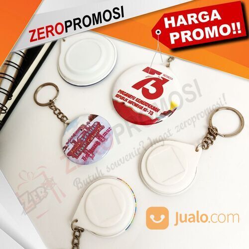 Gantungan Kunci Pin 1 Sisi Custom Logo