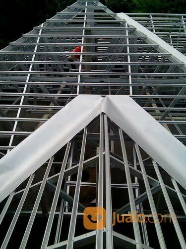 rangka atap baja ringan model limas