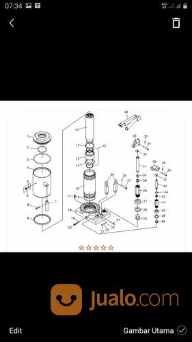 dongkrak buaya 2 ton seal kit dongkak botol 2 ton