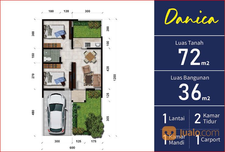 Rumah Cantik 1 Lantai Murah di Orchard Village Babelan Bekasi (Danica)