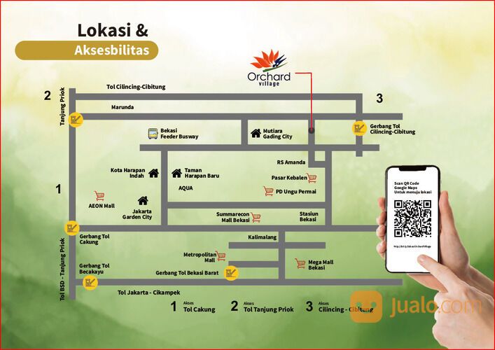 Rumah Cantik 1 Lantai Murah di Orchard Village Babelan Bekasi (Danica)