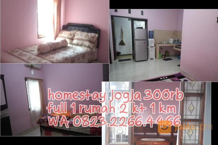 Sewa Homestay Yogya Harian Bulanan Terminal Concat dlm Perumahan Furnis AC 2KT Fll 1 rumah Strategis