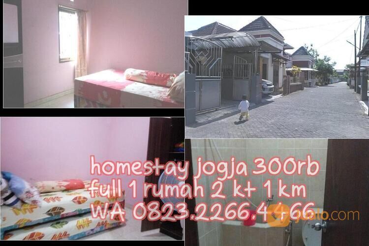 Sewa Homestay Yogya Harian Bulanan Terminal Concat dlm Perumahan Furnis AC 2KT Fll 1 rumah Strategis