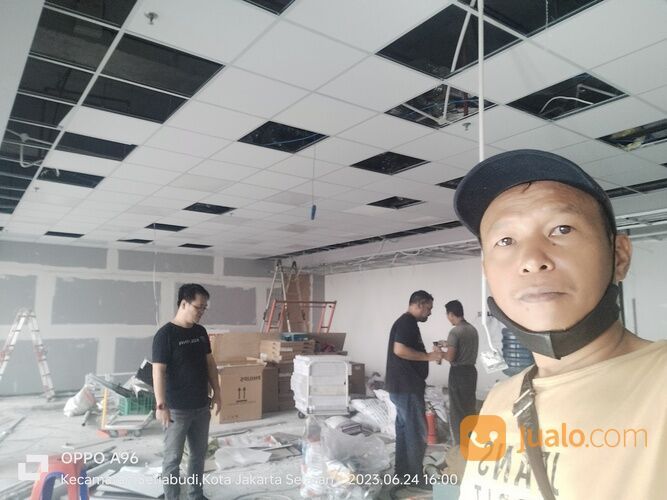 Harga Pemasangan Plafond Gyptile Modul 60 x 60, update terbaru (Bahan + Upah)