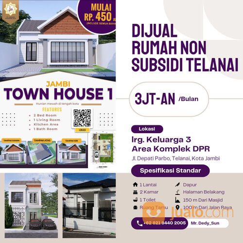 Rumah Minimalis Dekat Kantor Gubernur